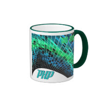 PHP- Blue Green Dome Mugs