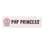 PHP Princess: Women in Open Source Web Development Bumper Stickers