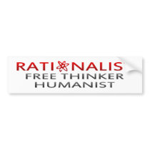 (PHS) Rationalist, Free Thinker, Humanist bumper stickers by IncTru (PHS) Rationalist, Free Thinker, Humanist bumper stickers