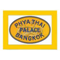 Phya Thai Palace Bangkok (border) posters by RetroCommunications Phya Thai Palace Bangkok (border) posters