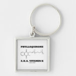 Phylloquinone A.K.A. Vitamin K (Chemical Molecule) Key Chains