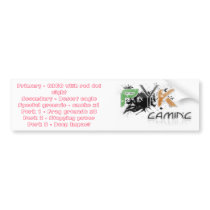 Phyrik Gaming Banner Bumper Stickers