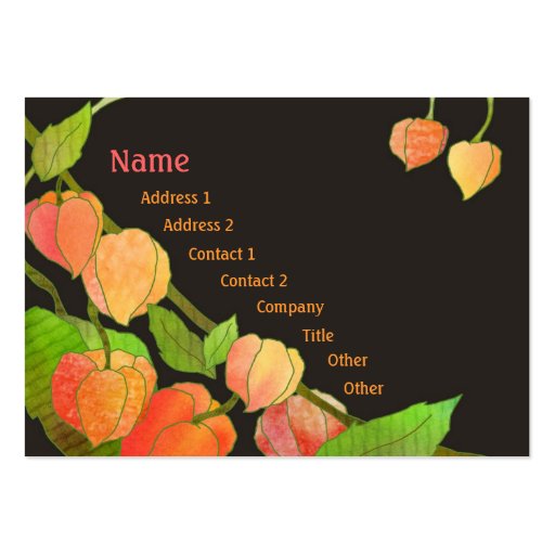 Physalis Business Cards (front side)