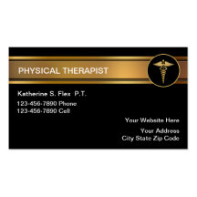Physical Therapist Business Cards