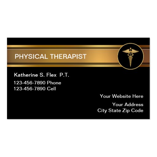 Physical Therapist Business Cards