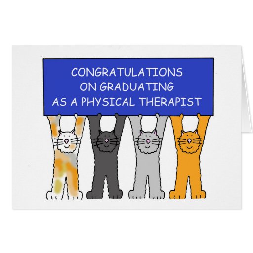 Physical Therapist Graduate Congratulations Greeting Card Zazzle