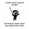 physical therapist ninja t-shirts