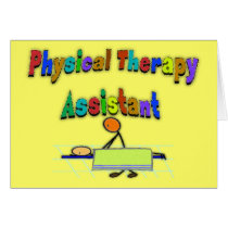 Physical Therapy Assistant--Stick Figure Design cards
