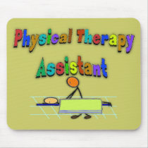 Physical Therapy Assistant--Stick Figure Design mousepads