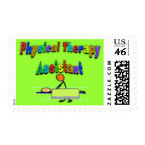 Physical Therapy Assistant--Stick Figure Design postage