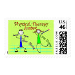 Physical Therapy Assistant Stick People Design Postage Stamp