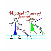 Physical Therapy Assistant Stick People Design t-shirts