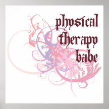 Physical Therapy Babe Poster