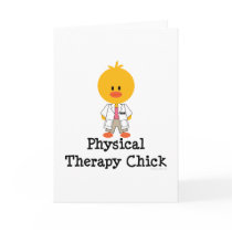 Physical Therapy Chick Greeting Card