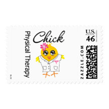 Physical Therapy Chick Postage Stamps