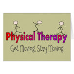 Physical Therapy Stick People Design Cards
