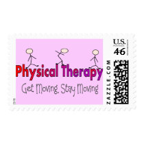 Physical Therapy Stick People Design Stamp