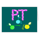 Physical Therpist Gifts With Unique Graphics Greeting Cards