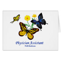 Physician Assistant Butterfly cards
