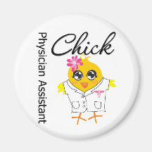 Physician Assistant Chick v2 Magnets