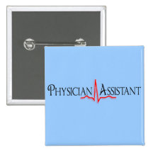 Physician Assistant Gifts, QRS Design Pinback Buttons