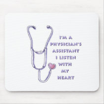 Physician Assistant Heart Mouse Pad