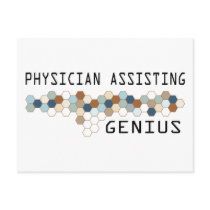 Physician Assisting Genius postcards