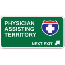 Physician Assisting Next Exit photo sculptures