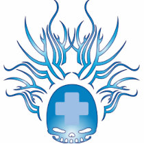 Physician Assisting Skull photo sculptures