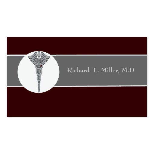 Physician  Medical Appointment Business Cards (front side)