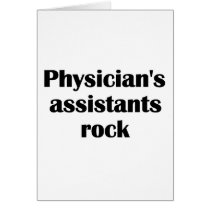 Physician's Assistants Rock Greeting Card