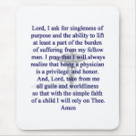 Physician's Prayer Mouse pad