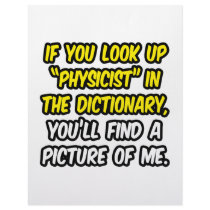 Physicist In Dictionary...My Picture Custom Letterhead