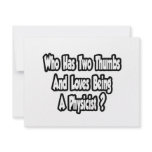 Physicist Joke...Two Thumbs Personalized Invite