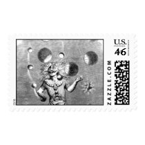 Physicist Juggling with the Planets Stamp
