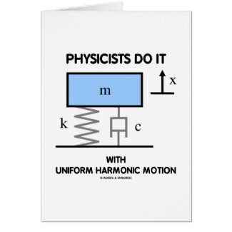 Physicists Do It With Uniform Harmonic Motion card