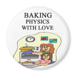 physics and baking mix refrigerator magnet