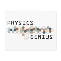 Physics Genius postcards