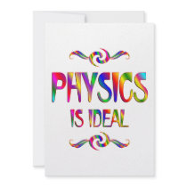 Physics is Ideal Custom Invitation