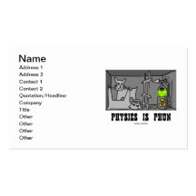Physics Is Phun (Copenhagen Interpretation) Business Card Template