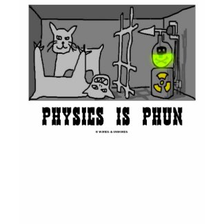 Physics Is Phun (Fun) (Schrödinger's Cat Thought) shirt