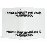 Physics is to Math what Sex is to Masturbation... Vinyl Binder