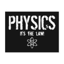 Physics - It's the Law! Postcards