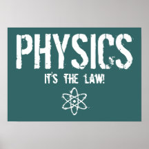 Physics - It's the Law! Posters