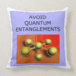 physics joke throw pillow