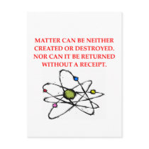 physics joke post cards