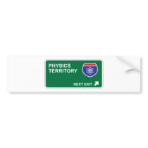Physics Next Exit Bumper Sticker