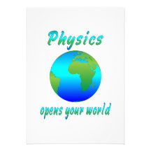 Physics Opens Worlds Custom Invitations