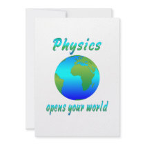 Physics Opens Worlds Custom Invitations