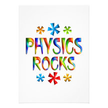 PHYSICS ROCK PERSONALIZED INVITATION